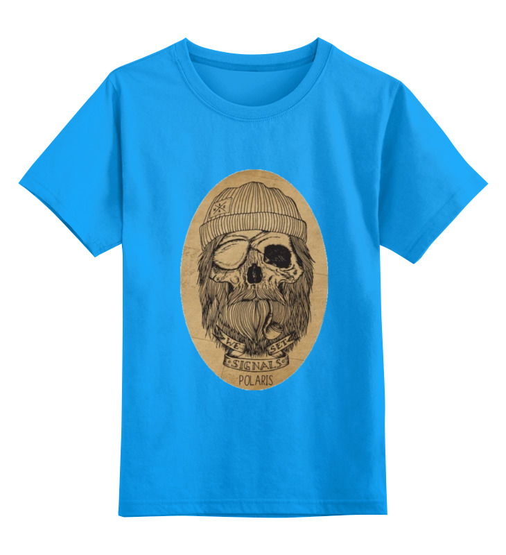 Детская футболка классическая унисекс Printio С черепом