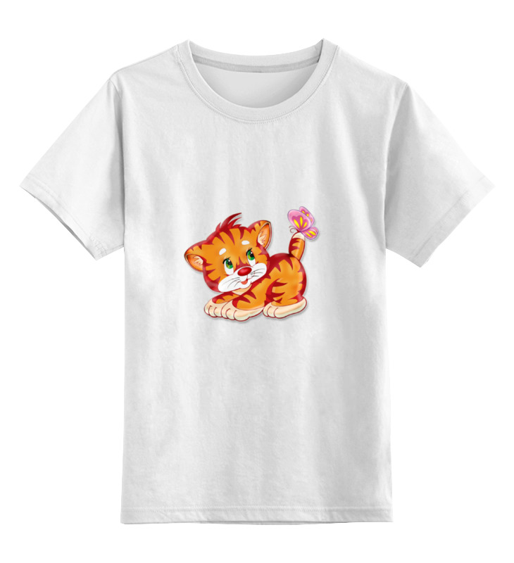 Детская футболка классическая унисекс Printio Котёнок