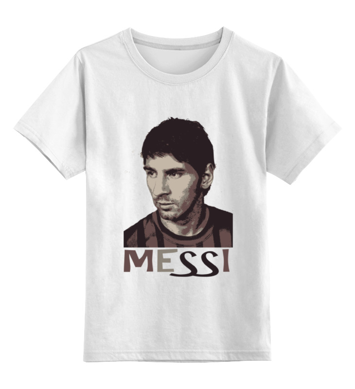 Детская футболка классическая унисекс Printio Messi