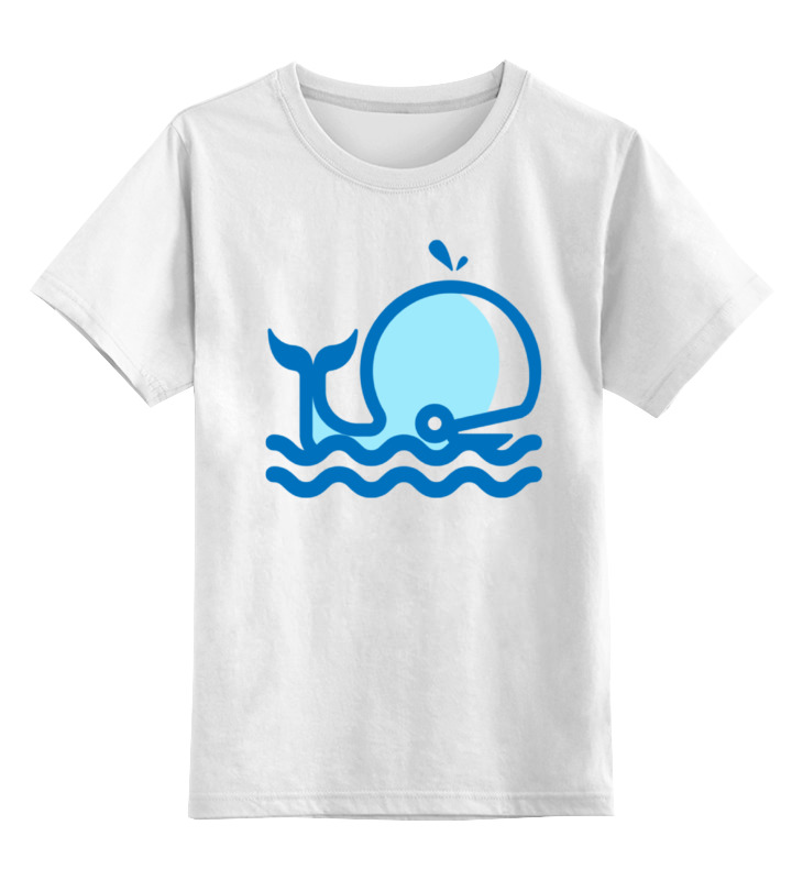 Детская футболка классическая унисекс Printio Кит на море