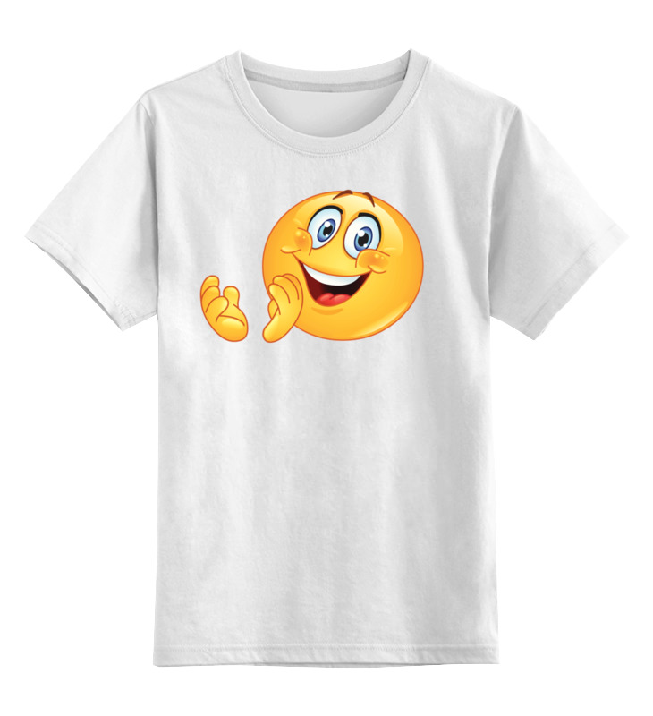 Детская футболка классическая унисекс Printio Колобок улыбающийся. смех радость. smile