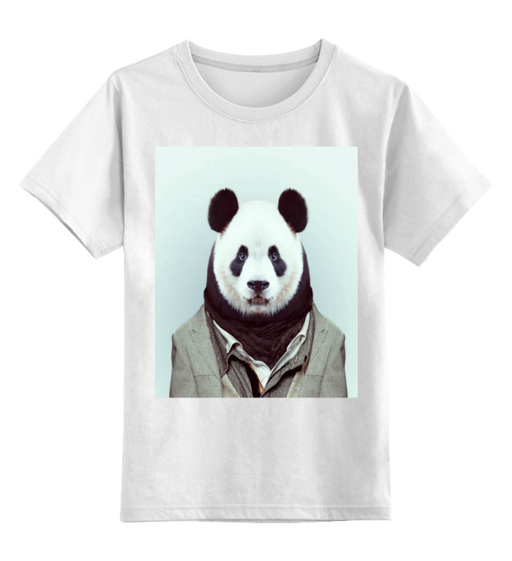 Детская футболка классическая унисекс Printio Деловая панда