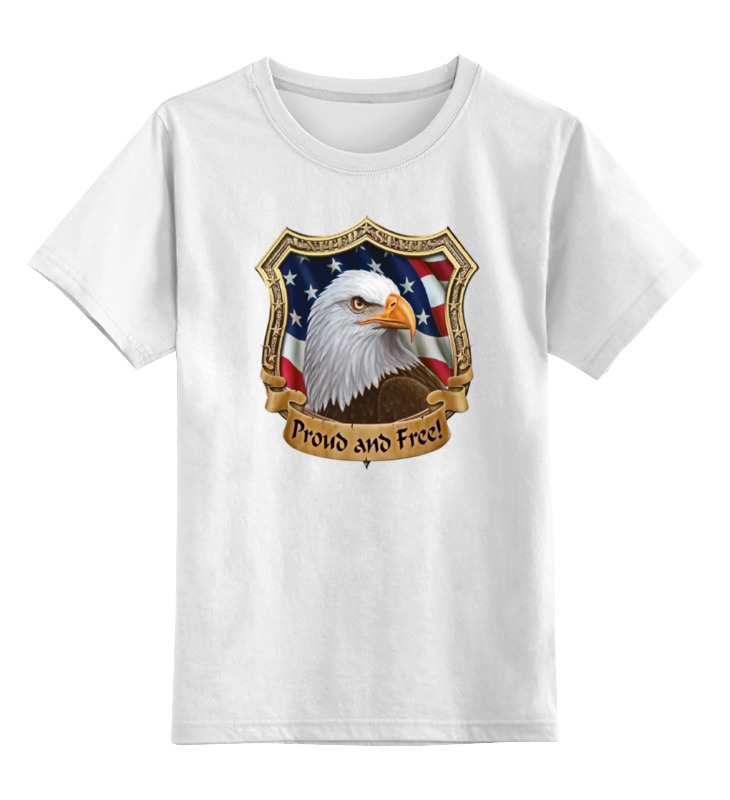 Детская футболка классическая унисекс Printio American eagle