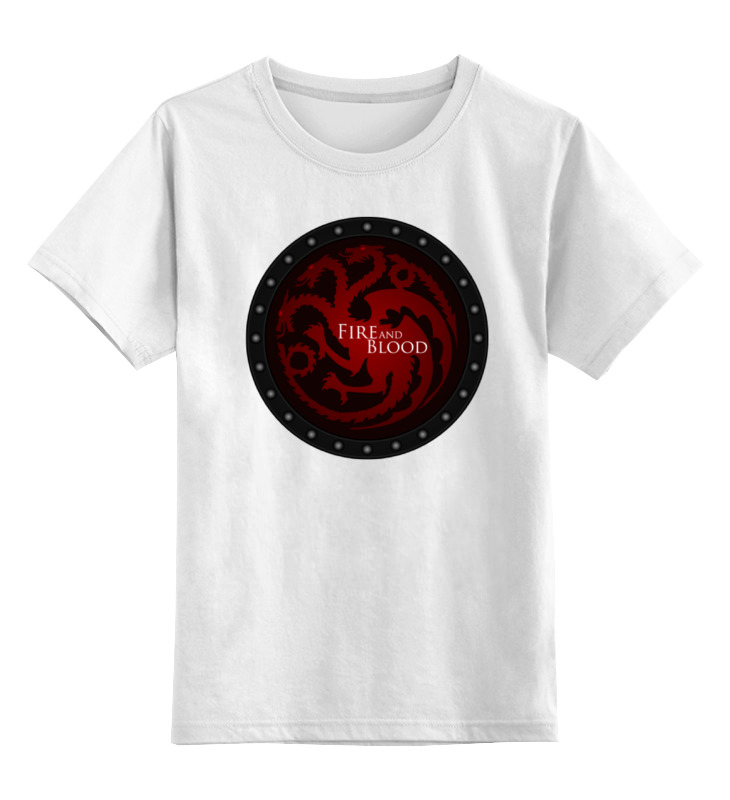 Детская футболка классическая унисекс Printio Fire and blood