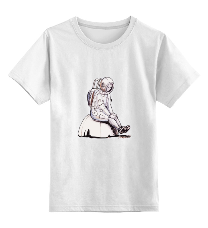 Детская футболка классическая унисекс Printio Одиночество на марсе