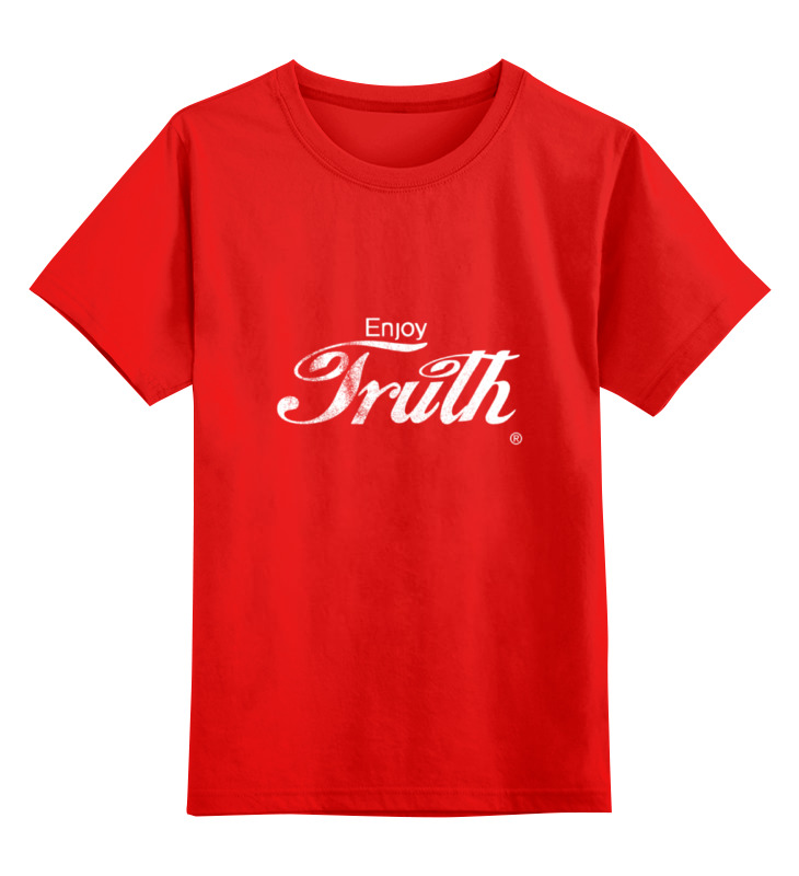 Детская футболка классическая унисекс Printio Coca cola enjoy truth!