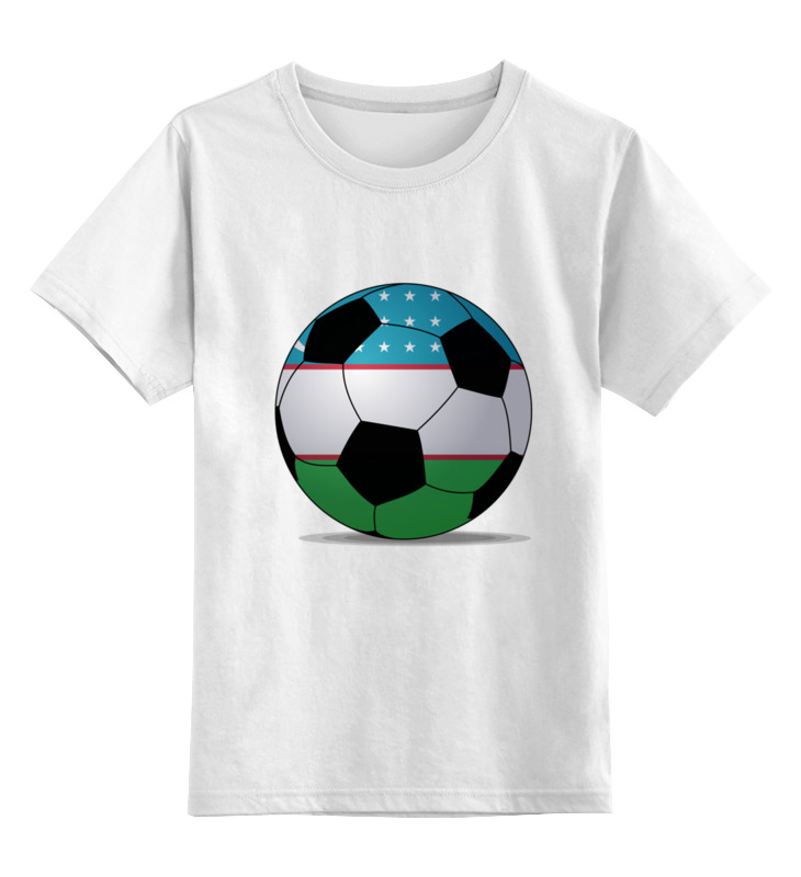 Детская футболка классическая унисекс Printio Футбол узбекистан