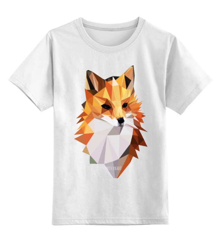 Детская футболка классическая унисекс Printio Poly fox