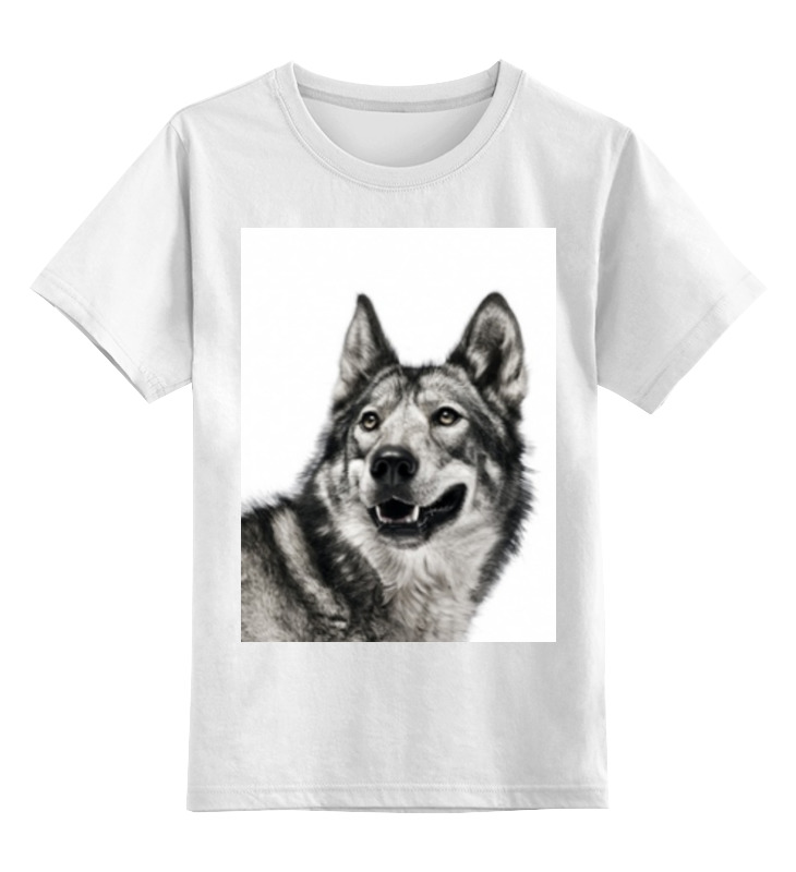 Детская футболка классическая унисекс Printio Добродушный волк