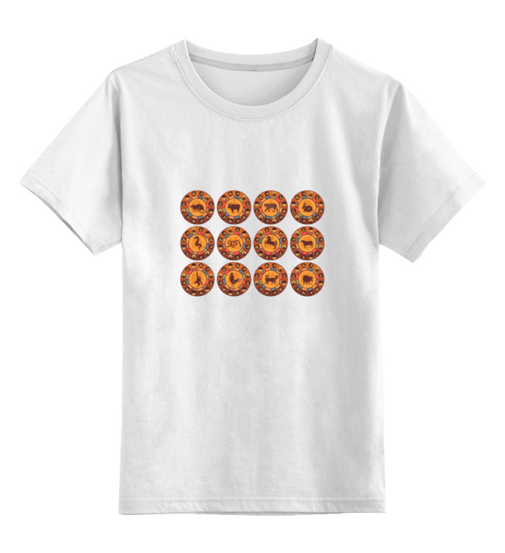 Детская футболка классическая унисекс Printio Восточный зодиак