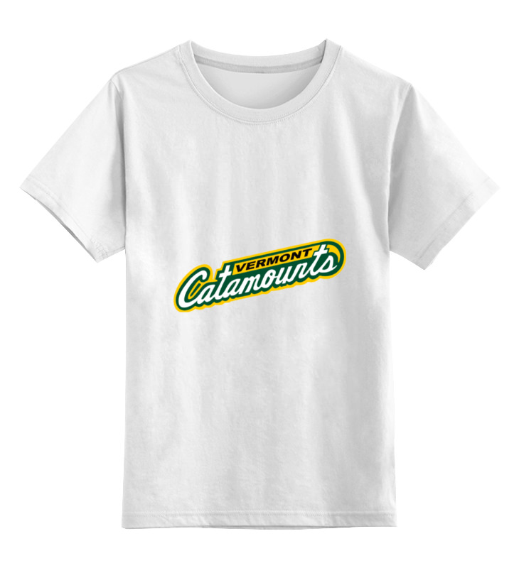 Детская футболка классическая унисекс Printio Vermont catamounts football