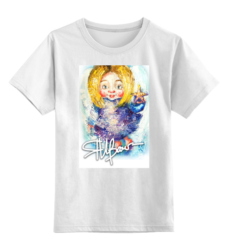 Детская футболка классическая унисекс Printio Ангел-звезда