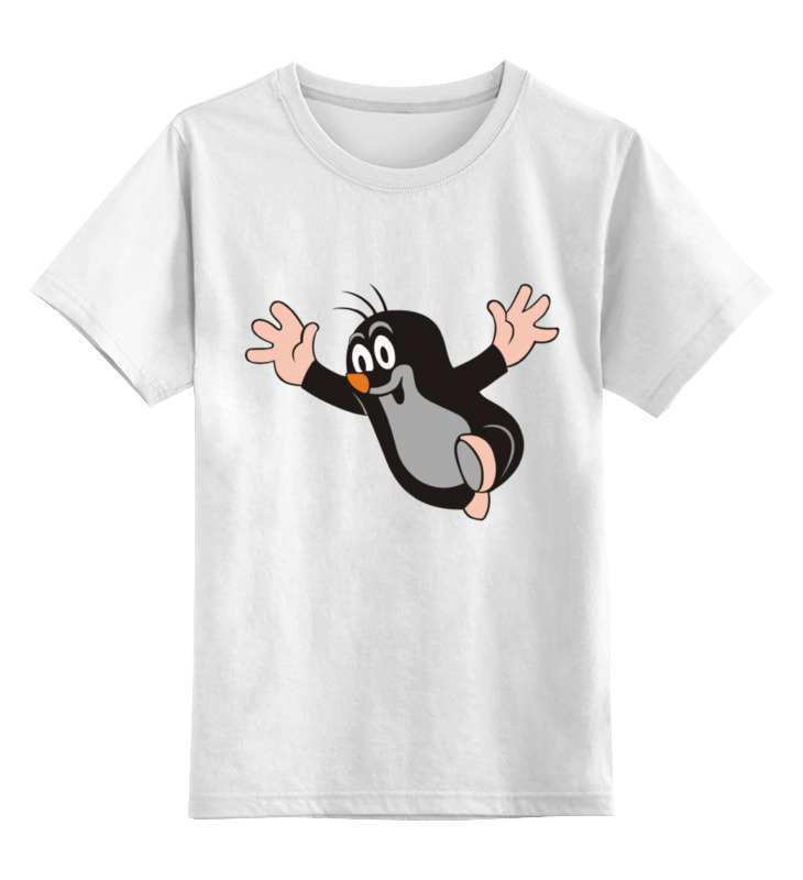 Детская футболка классическая унисекс Printio Радостный крот