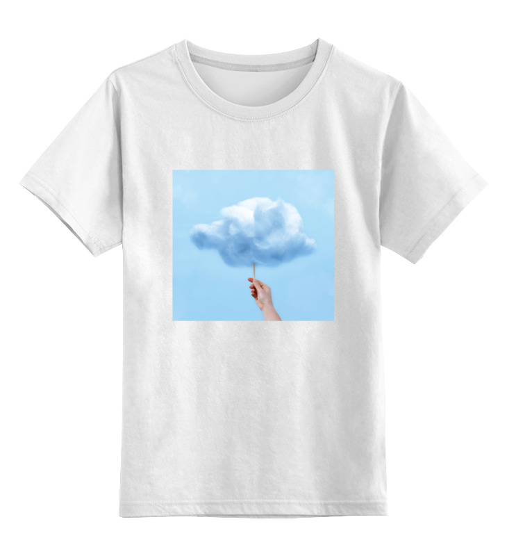 Детская футболка классическая унисекс Printio Детская облако