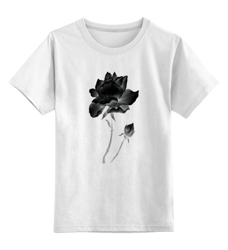 Детская футболка классическая унисекс Printio Черная роза