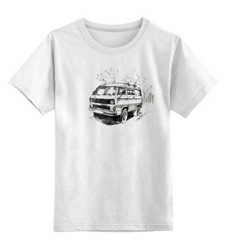Детская футболка классическая унисекс Printio volkswagen transporter
