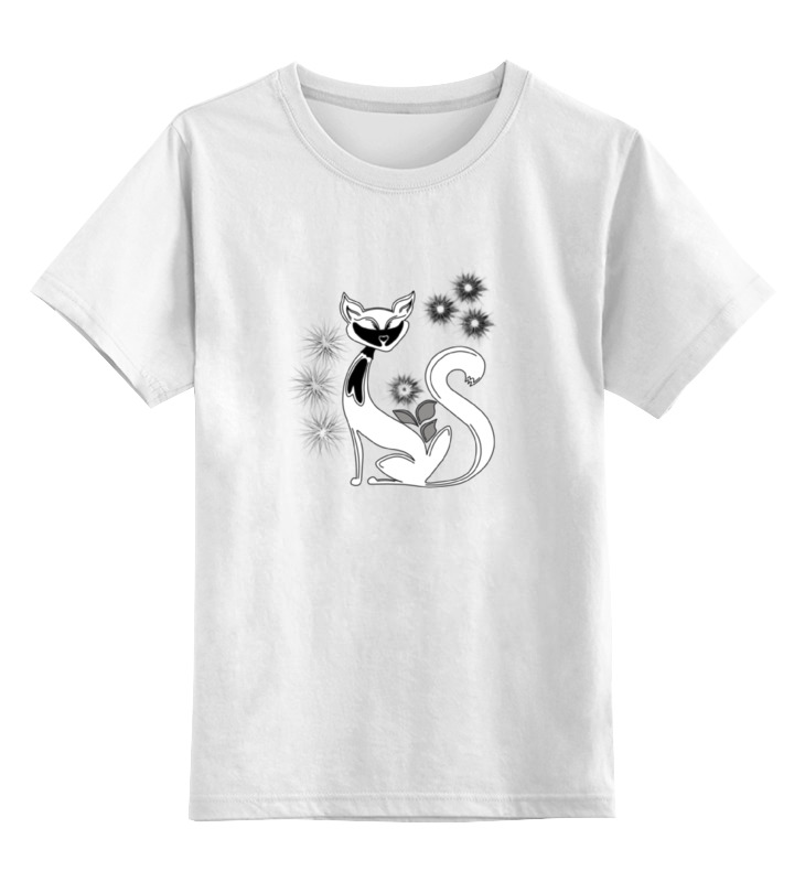 Детская футболка классическая унисекс Printio Кошка