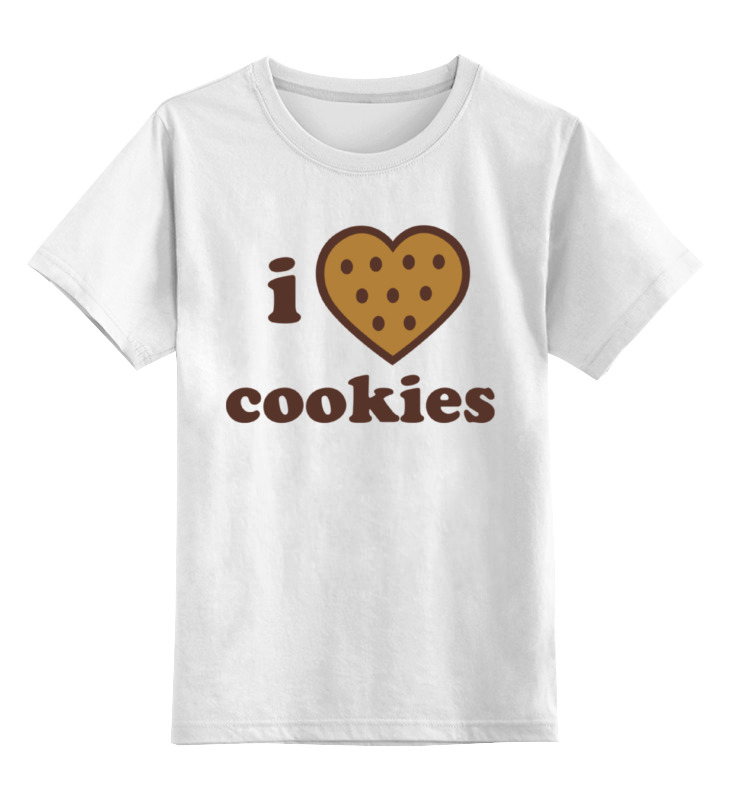 Детская футболка классическая унисекс Printio I love cookies