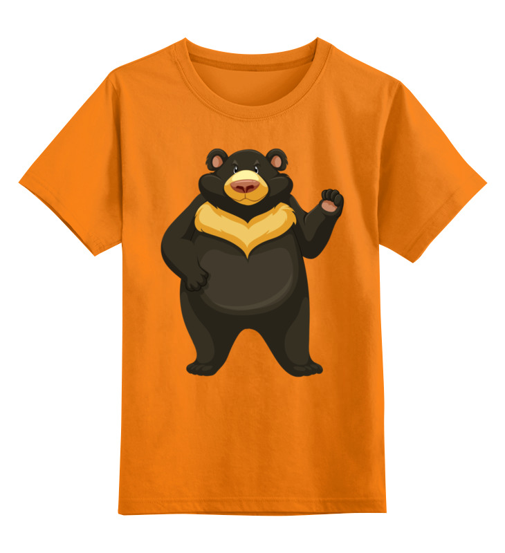 Детская футболка классическая унисекс Printio Медведь