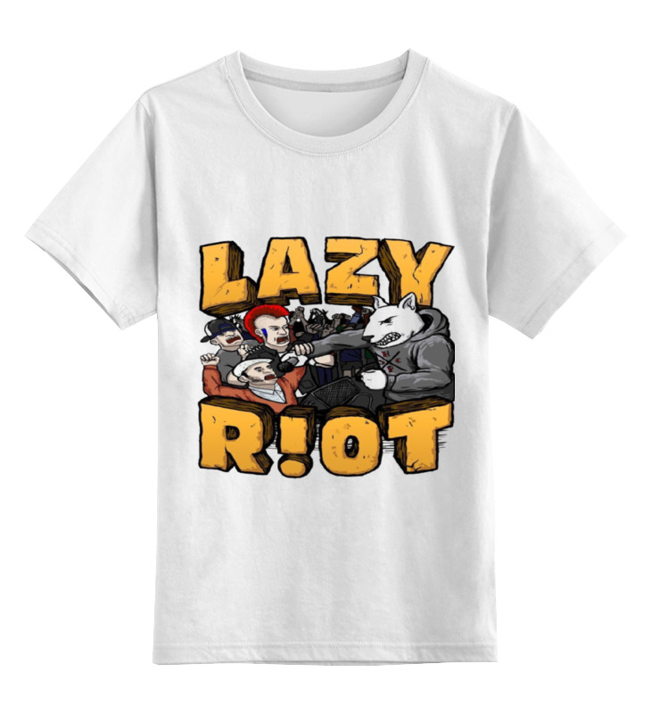 Детская футболка классическая унисекс Printio Lazy riot