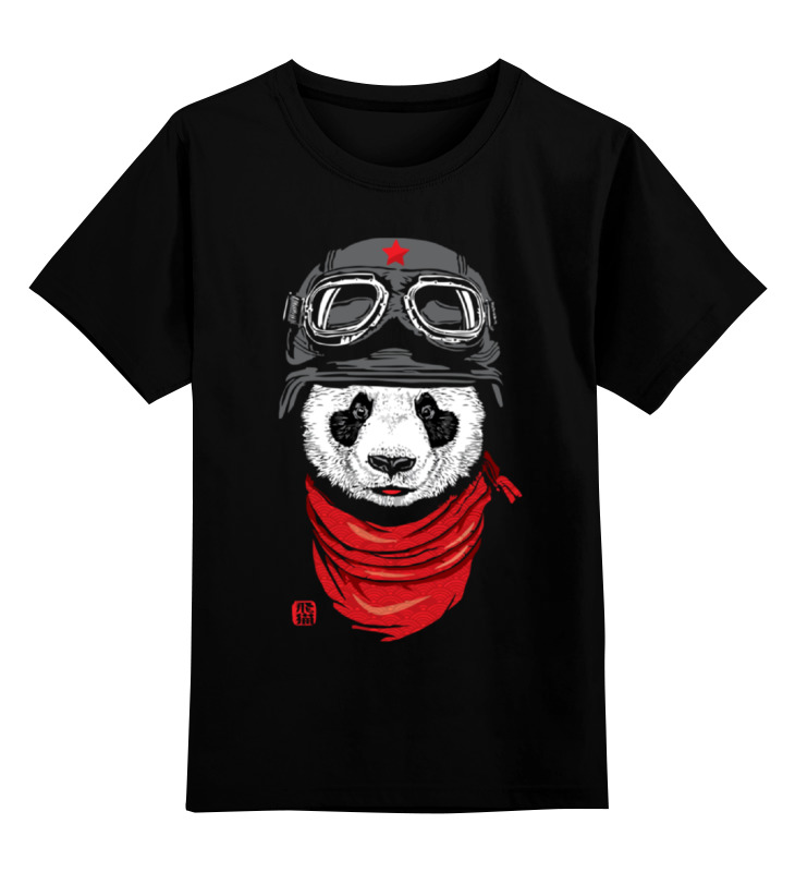 Детская футболка классическая унисекс Printio Панда (panda)