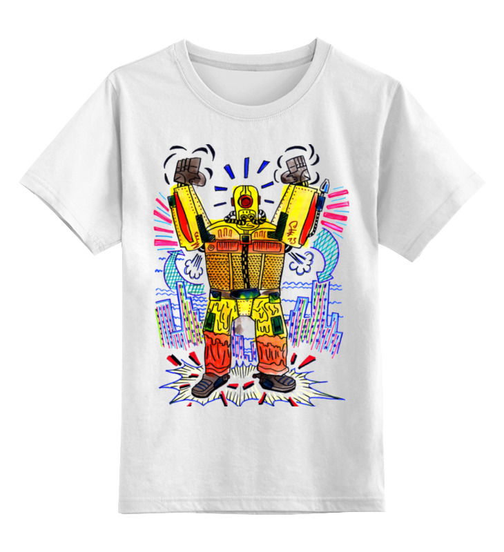 Детская футболка классическая унисекс Printio Робот