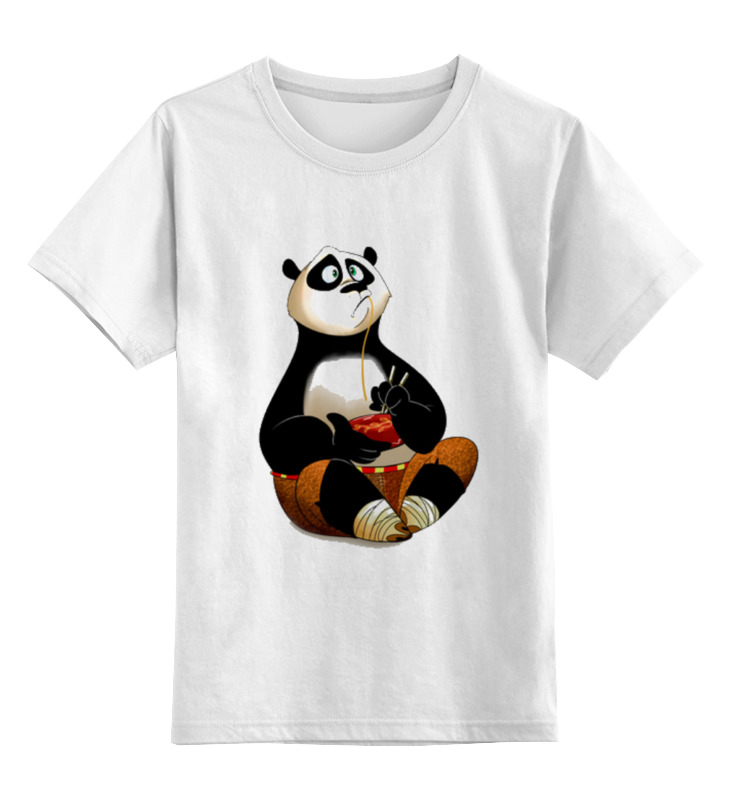 Детская футболка классическая унисекс Printio Кунг фу панда