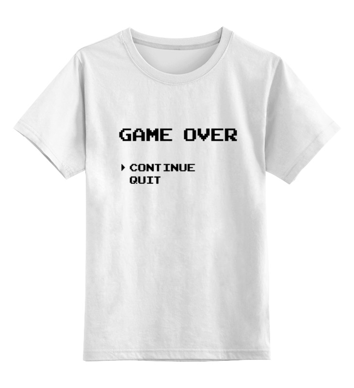 Детская футболка классическая унисекс Printio Конец игры (game over)