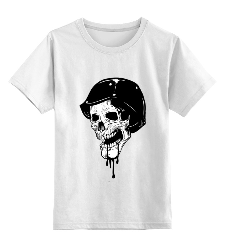Детская футболка классическая унисекс Printio Skull