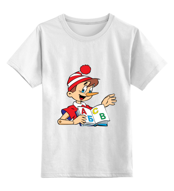 Детская футболка классическая унисекс Printio Буратино