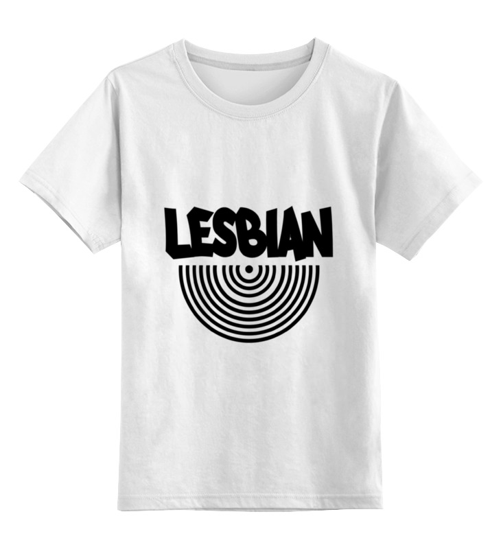 Детская футболка классическая унисекс Printio Lesbian (black)