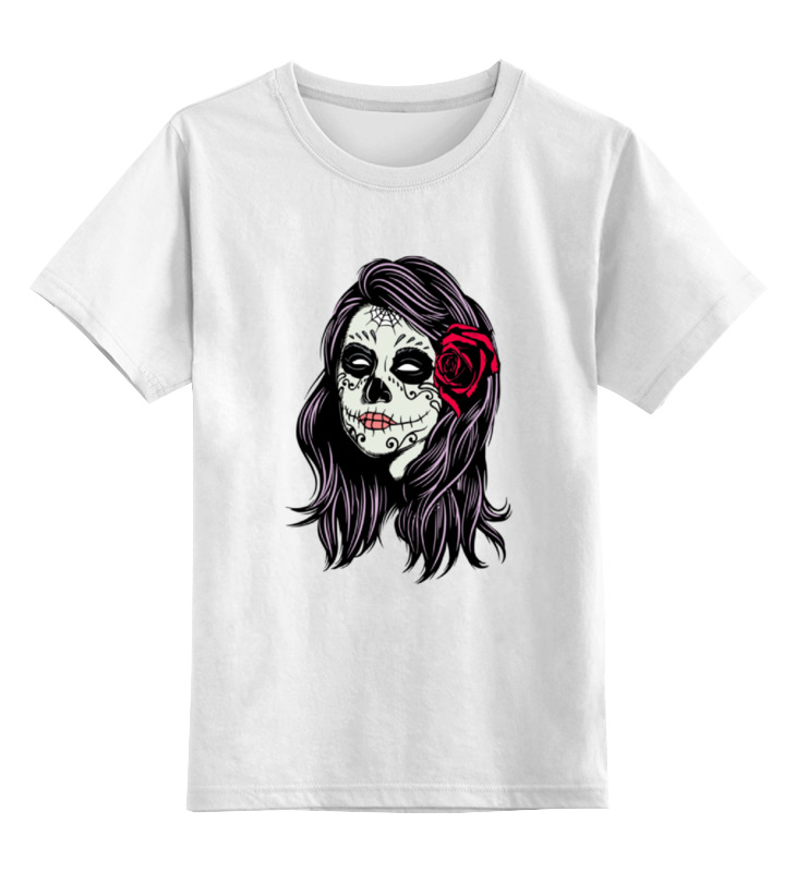 Детская футболка классическая унисекс Printio Skull girls