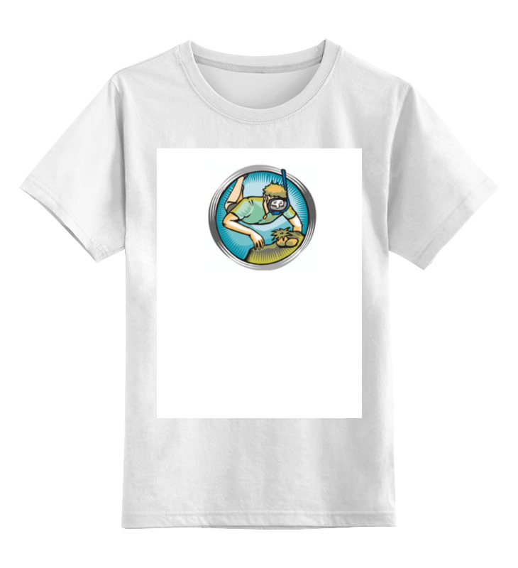 Детская футболка классическая унисекс Printio Пдводное плавание
