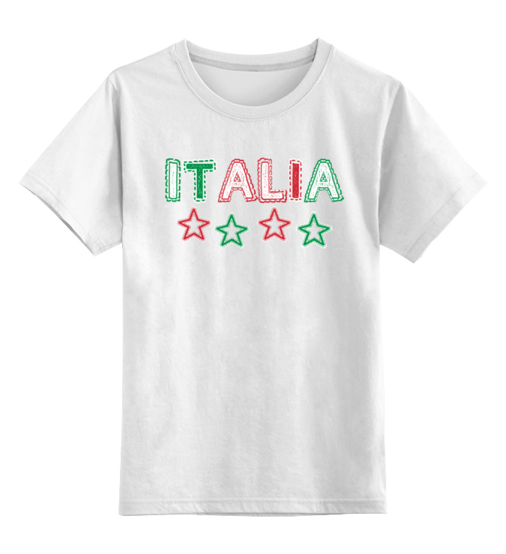 Детская футболка классическая унисекс Printio Италия