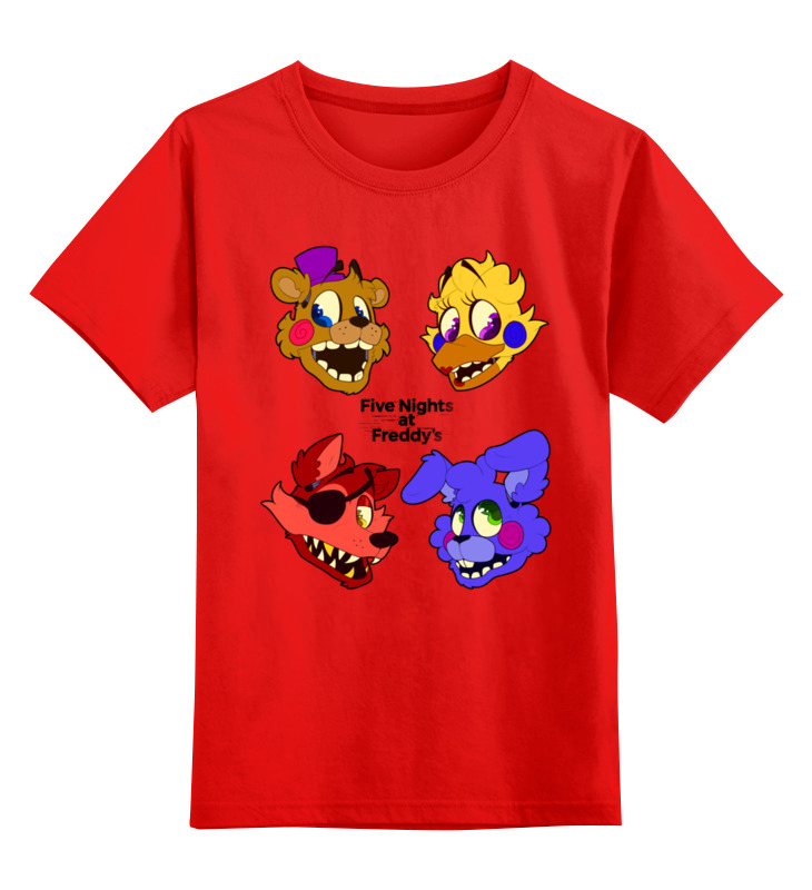 Детская футболка классическая унисекс Printio Пять ночей у фредди (fnaf)