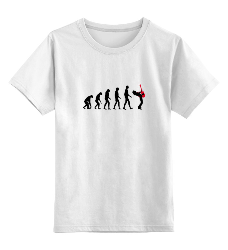 Детская футболка классическая унисекс Printio Эволюция рок-звезды
