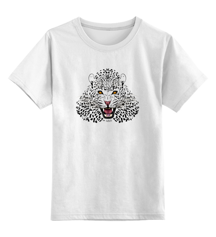 Детская футболка классическая унисекс Printio Леопард