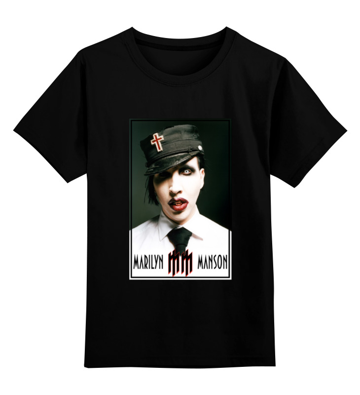 Детская футболка классическая унисекс Printio Marilyn manson