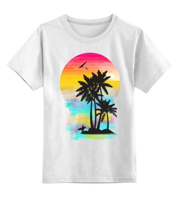 Детская футболка классическая унисекс Printio Cолнечный пляж