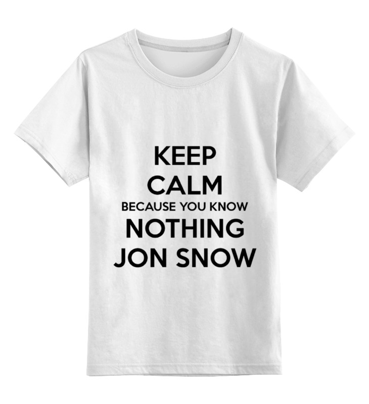 Детская футболка классическая унисекс Printio Jon snow