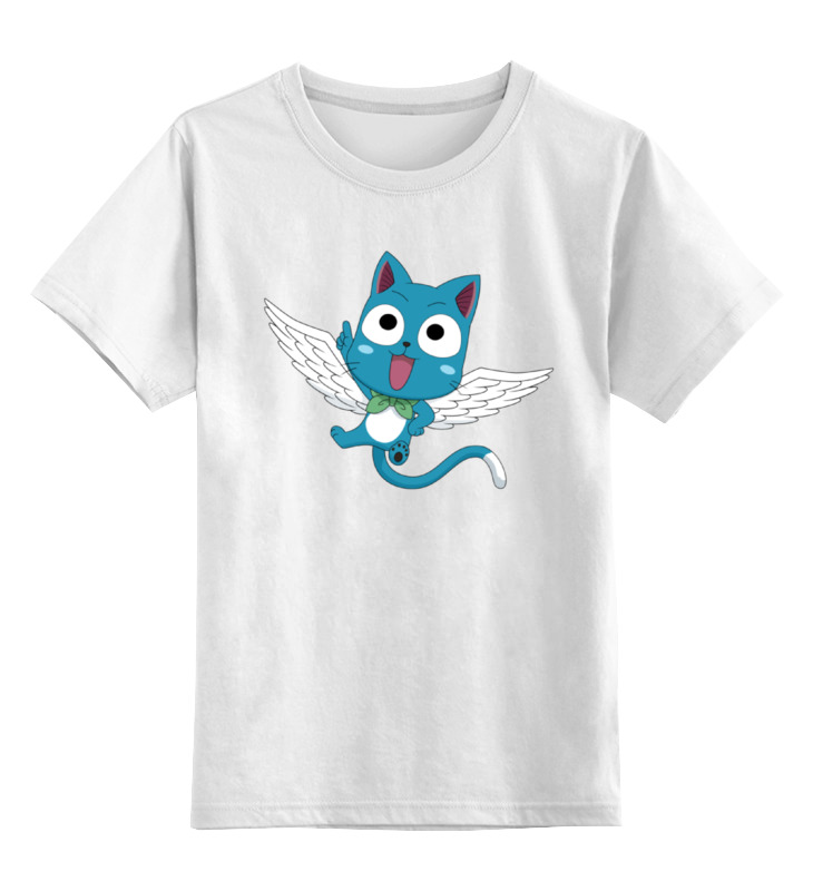 Детская футболка классическая унисекс Printio Хэппи