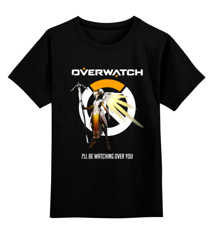 Детская футболка классическая унисекс Printio Overwatch. ангел