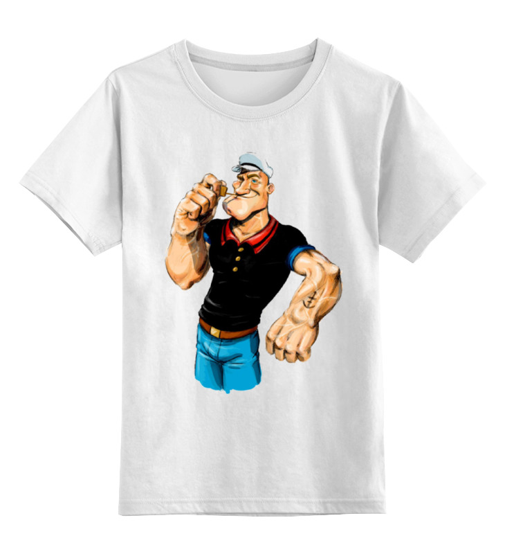 Детская футболка классическая унисекс Printio Попай/popeye
