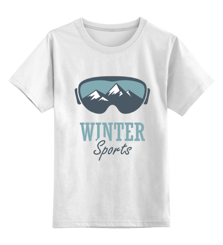 Детская футболка классическая унисекс Printio Зимний спорт (winter sport)