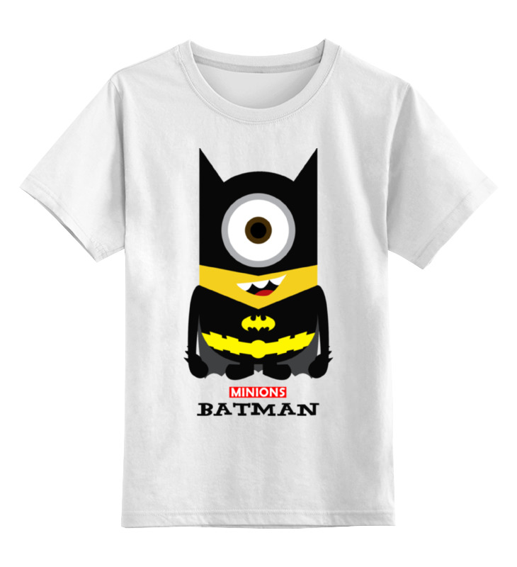 Детская футболка классическая унисекс Printio Minion batman