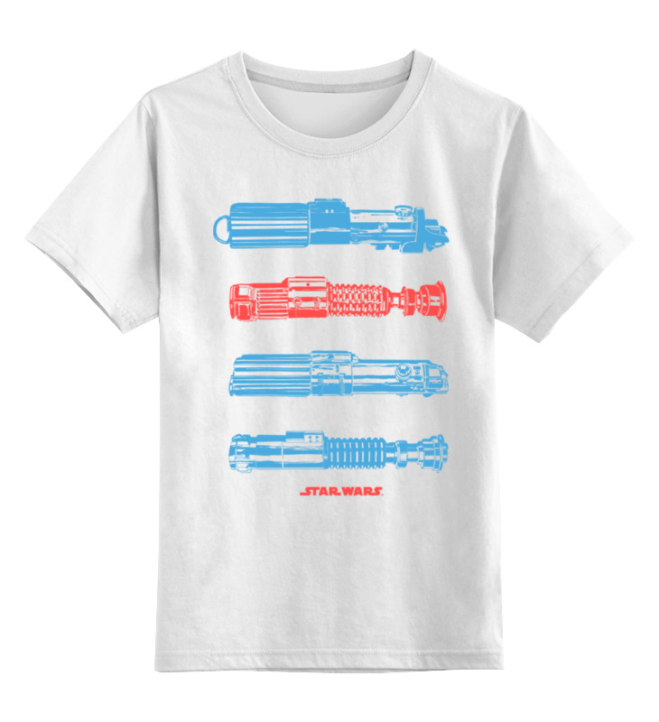 Детская футболка классическая унисекс Printio Световые мечи