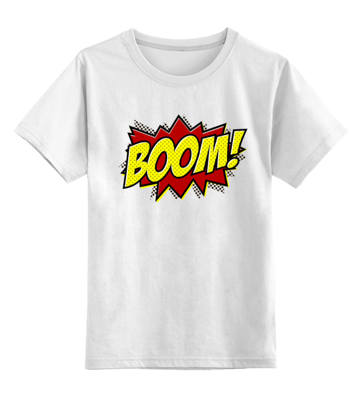 Детская футболка классическая унисекс Printio Boom!