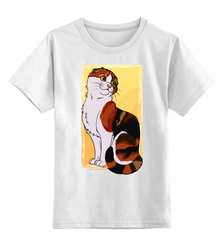 Детская футболка классическая унисекс Printio Кошка