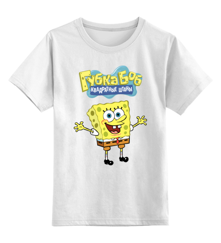 Детская футболка классическая унисекс Printio Спанч боб