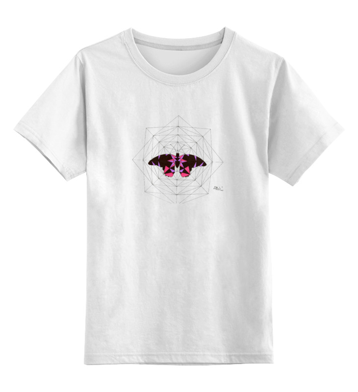 Детская футболка классическая унисекс Printio Бабочка в паутине